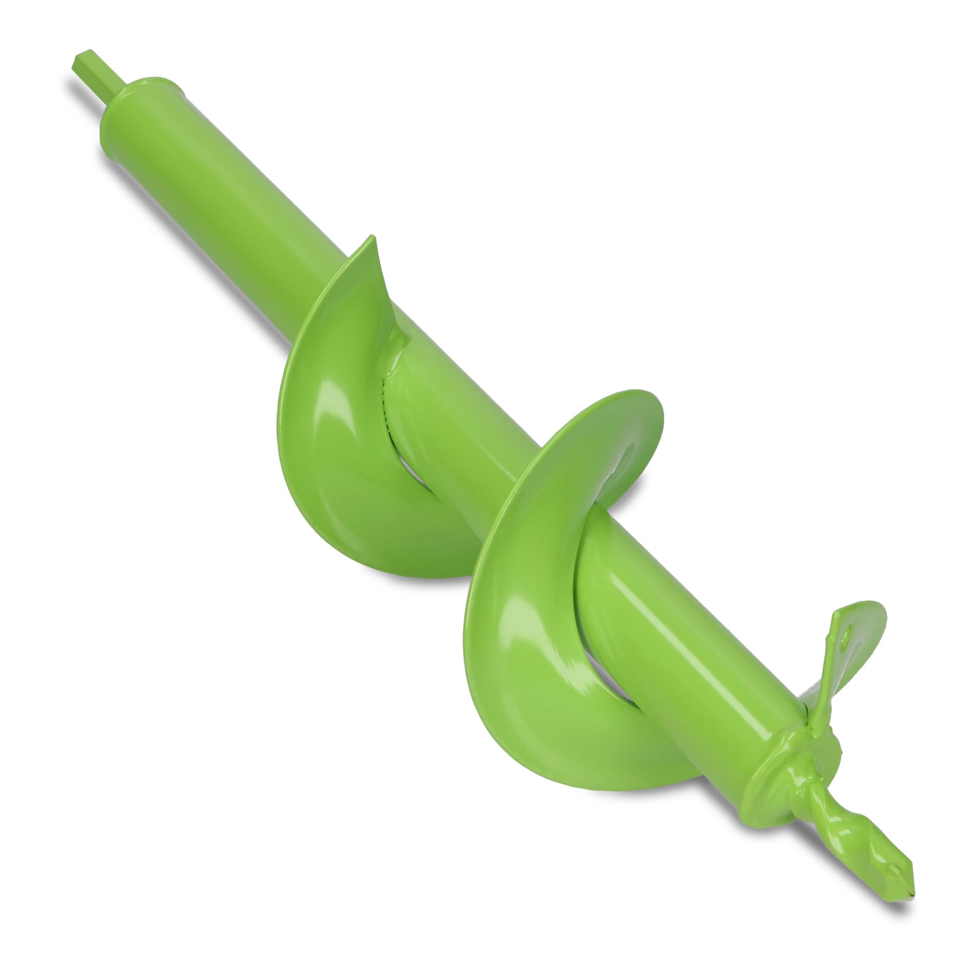 WERHE Earth auger for drill 80 mm Ø, 350 mm length - Garden auger for cordless screwdriver for planting, flower and hole digging - Digging tool for garden