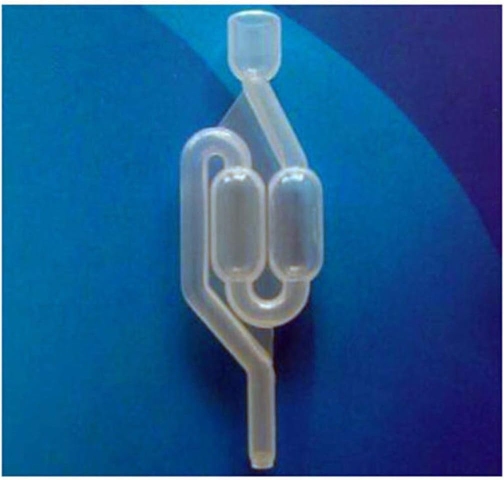 Cngstar S-Shape Bubble Water Airlock Grommet Airlock for Fermenting Exhaust Seal Valves