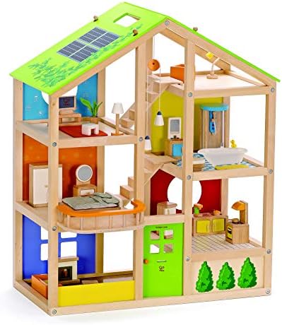 All Seasons Kids Wooden Dollhouse 