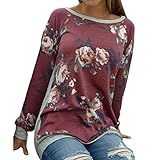 Women Hot Sale Floral Printing New Autumn Transition O-Neck Long SleeveTops Shirt MOKAO 2017 Vogue Casual Color Stitching Daily Blouse