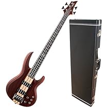 ESP LTD B-4 Ebony Natural Satin Electric Bass w/ Hardshell Case
