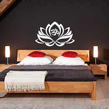 Grand Sticker Mural Motif Mandala Om Indien Modèle De Fleur