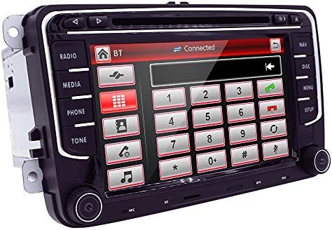 In Dash 7" Car Stereo GPS CD DVD Player TV For VW Golf Jetta Polo W T5