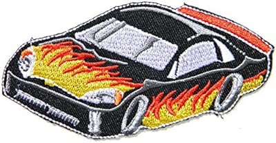 Flame Nascar Car Auto Race Racing Driver Drift Jacket Suit Patch Iron on Sign Badge Costume Clothing