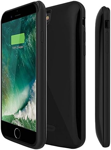 iPhone 7 Battery Case,2600mAh Charging Case Ultra Slim Rechargeable Extended Battery Portable Charger Lightweight Backup Battery Power Case (Black)