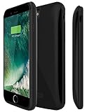 iPhone 7 Battery Case,2600mAh Charging Case Ultra Slim Rechargeable Extended Battery Portable Charger Lightweight Backup Battery Power Case (Black)