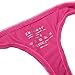 Ekouaer Cheeky Underwear Womens G string Thongs Panties 3 Pack Red Assorted, Large, Black/Rose Red/Pink(3 Pack), Large/7