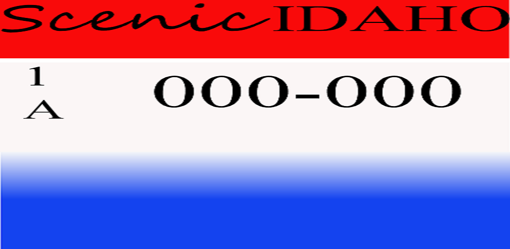 Idaho License Plate for Android