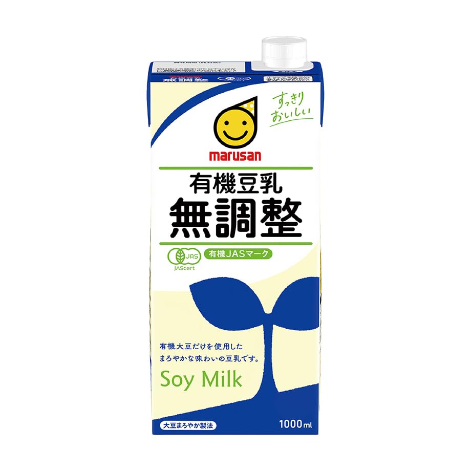 マルサン 有機豆乳無調整 1L 紙パック 1000ml 6本×3ケース (18本)商品画像