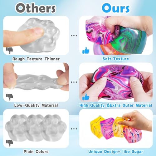 1 Pack Fidget Toys Squishy Stress Cube, Stress Balls for Kids Adults Squishies Stress Relief, Ice Sugar Sensory Toys for Kids with Autism, Fidgets for Classroom Prize Toys(Green,1 Pack)