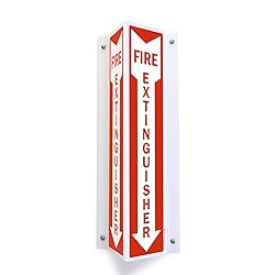 SmartSign "Fire Extinguisher" Two-Sided V-Shaped