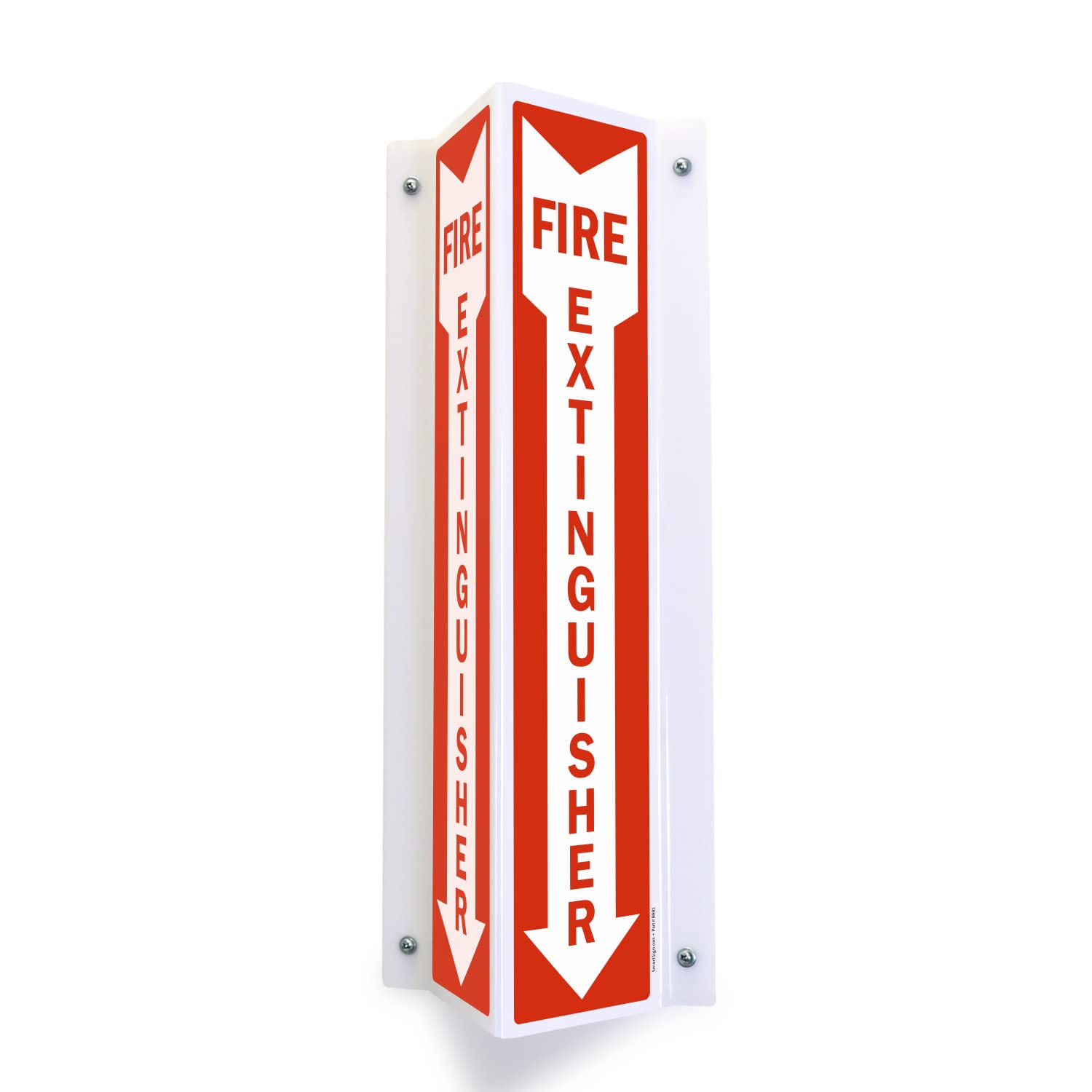 SmartSign "Fire Extinguisher" Two-Sided V-Shaped