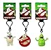 Ghostbusters 5 cm Figure Keyring Set of 3 Logo, Stay Puft Marshmallow Man & Slimer Keyclip
