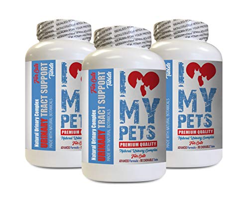 I LOVE MY PETS LLC Bladder Support for Cats - CAT Urinary Tract Support - Natural Complex - Premium - Urinary Tract Supplements for Cats - 270 Treats (3 Bottles)