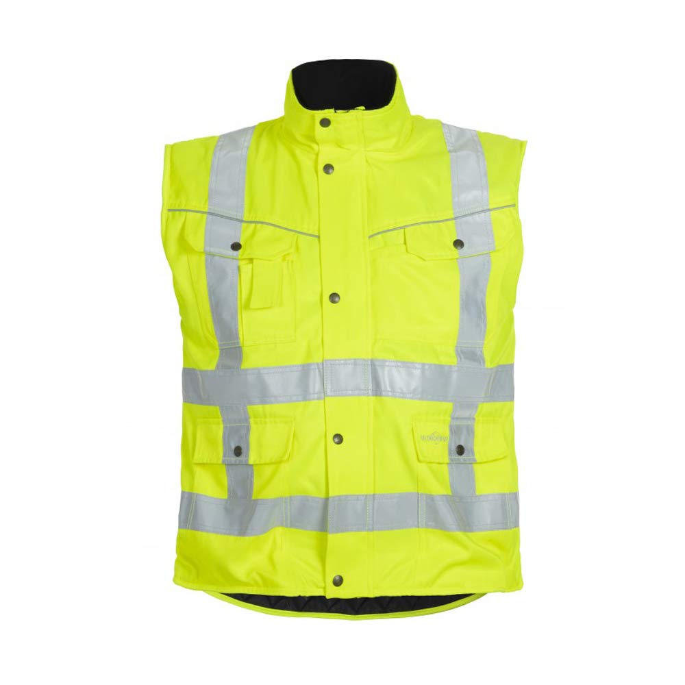 Hydrowear 049464FO-XS AKEN Beaverline Body Warmer, Hi-Vis Orange, Size XS