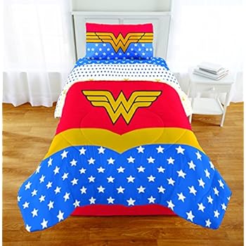 Amazon.com: 4pc DC Comics Wonder Woman Twin Bedding Set ...