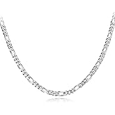 IWZDH Necklace for Women/men,Stainless Steel Plated Silver/Gold Necklace Length 14/16/18/20 Inches,Dainty Snake/cable/figaro/Guage Necklace Jewelry