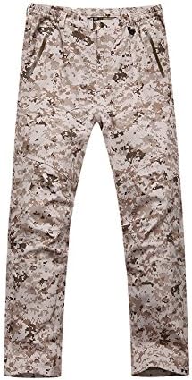 Tang Mu Sheng Men's Outdoor Soft Shell Hiking Pants Waterproof Thermal Desert Digital (Large)