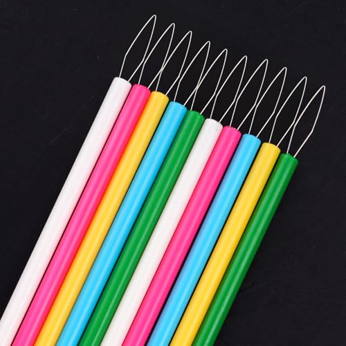 5 Pcs Needle Threader for Hand Sewing, Sewing Machine Thread Helper, Plastic Needle Threaders, Automatic Needle Threading Device, Beading Tool, Colorful, Colors Random