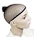 3 Pack Black Mesh Wig Cap, Open End Wig Caps for Women, Black Wig Cap Mesh