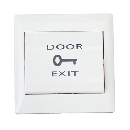 Generic Door Exit Push Release Button Switch for Electric Access Control White