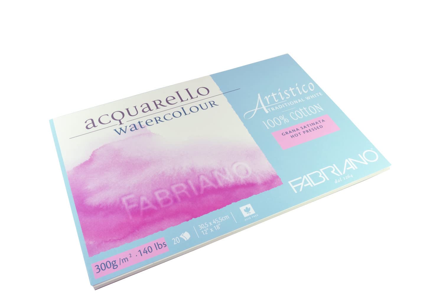 Fabriano Watercolour Paper ATW BL 4CO 30.5 x 45.5 cm White