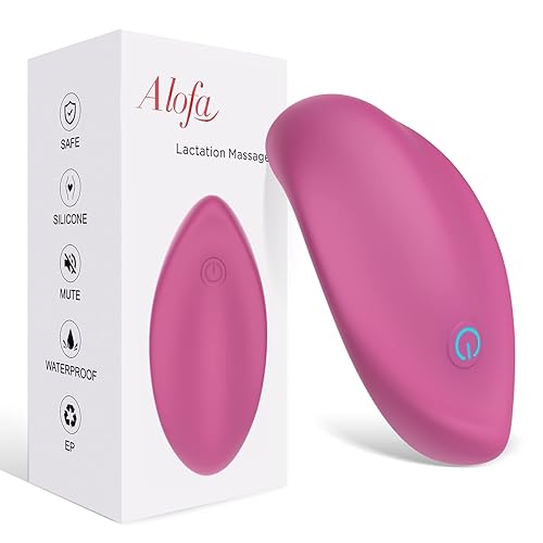 Lactation Massager for Breastfeeding Support Pumping Improve Milk Flow,  Breastfeeding Essentials Waterproof USB Magnetic Charging (Purple) in Dubai  - UAE
