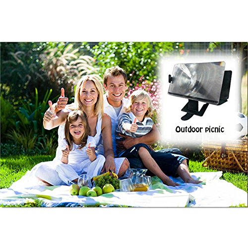 Canyoze-Screen-Magnifier-3D-Smart-Mobile-Phone-Movies-Amplifier-with-PU-Leather-Foldable-Holder-Stand-for-Any-Smartphone-iPhone-45677S-Plus-Samsung-Galaxy-Note-6543-Edge-All-Smart-Phones