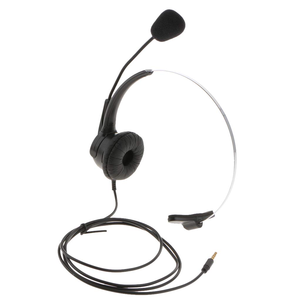 Corded Cell Phone Headset with Microphone, 3.5mm Noise Amazon.in