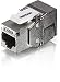 TRENDnet Shielded Cat6A Keystone Jack - 6-Pack, 180&deg; Angle Termination, Color-Coded Labeling for T568A & T568B Wiring, TC-K06C6A primary