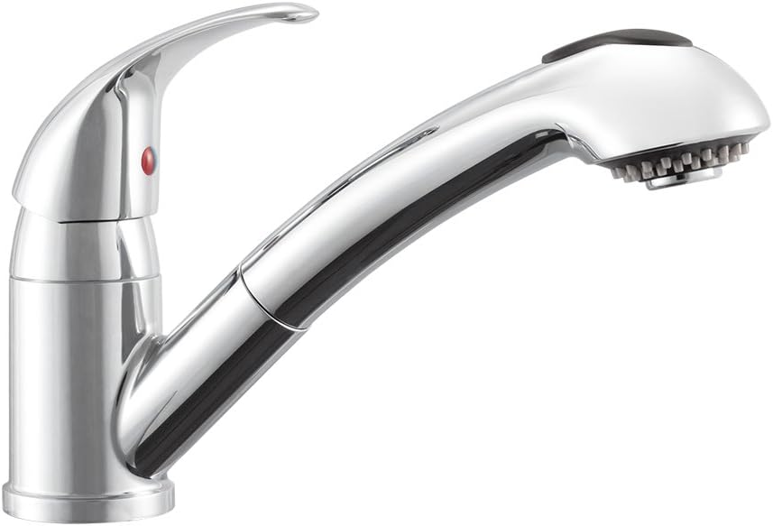 Dura Faucet DF-NMK852-CP RV Pull-Out Kitchen Faucet (Chrome)