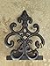 Lulu Decor, Cast Iron Fleur De Lis Door Stop, Door Stopper in Antique Black Finish, Beautiful and Useful Product (1 Piece)