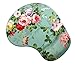 Apottwal Mouse Pad, Ergonomic Mouse Pad with Wrist Support,Mouse Pad Wrist Support,Gaming Mouse Pad with Non-Slip PU Base for Computer Office Decor Desk Accessories Beautiful Flora Mousepad
