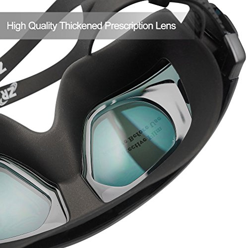 Zionor RX Prescription Swim Goggles, Optical Corrective Swimming