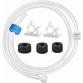 Xlajiao Sink Soap Dispenser Extension Tube Kit with Upgraded Check Valve, Premium 47" Under Counter Soap Dispenser Tube for Kitchen Sink, Powerful Suction, No More Refilling Tiny Bottle