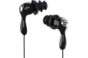 SWMIUSK IPx8 Waterproof Underwater Headphones for Swimming laps, Diving, Hot Tub Spa, Freediving Earbud (Black & Silver)