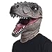 ReneeCho Novelty Halloween Costume Dinosaur Mask Latex Raptor Animal Head T-rex Jurassic