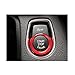 Thor-Inst 1 PC Start Stop Button Ring Push Button Ignition Switch Decor Frame Cover Trim Sticker for BMW 1 2 3/GT3 4 New X1 Series F30 316i 320i 328i F20 116i 118i (Red)