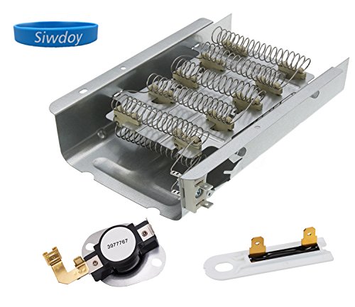 Siwdoy 279838 & 3977767 & 3392519 Dryer Heating Element Kit for Whirlpool & Kenmore Dryer