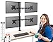 Stand Steady Clamp-On 4 Monitor Mount Desk Stand | Height Adjustable Quad Monitor Stand with Full Articulation VESA Mounts | Fits Most LCD/LED Monitors 13-32 Inches | Easy Set-Up Four Monitor Arm