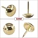 Hilitchi 200-Pieces 7/16''(11mm) Antique Upholstery Nails Tacks Furniture Tacks Upholstery Tacks Thumb Tack Push Pins Assortment Kit (Gold)