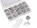 520 Pcs M3 M4 M5 Stainless Steel Hex Button Head Cap Screws and Nuts Assortment Kit, Precise Metric Allen Hex Drive Bolts and Nuts Set with Handy Assortment Tool Box, Allen Wrench Drives for free