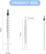 OFFCUP 1ml Plastic Syringes with Blunt Needles 10pcs Reusable view 2