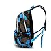 Camo Tactical Backpack for Military Fans Kids Boys Girls and Adults Men Women (Blue)