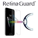 RetinaGuard Anti-blue Light Tempered Glass Screen protector for iPhone 7 - SGS & Intertek Tested - Blocks Excessive Harmful Blue Light, Reduce Eye Fatigue and Eye Strain (Transparent)