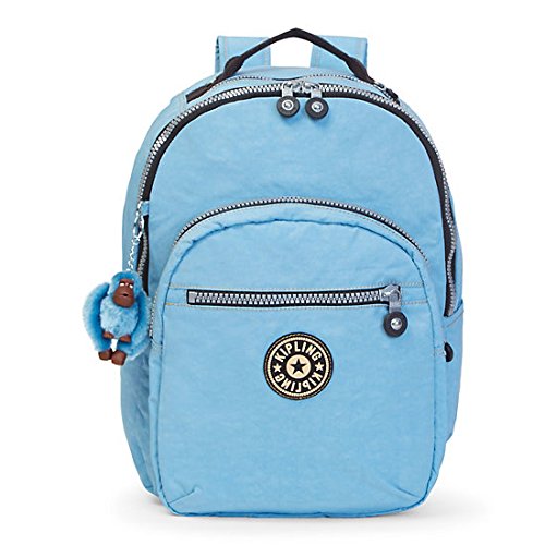 Kipling Women's Seoul Large Vintage Laptop Backpack One Size Blue Grey