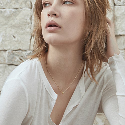 1 Initial+Necklace+14K+Handmade+Personalized+Necklace