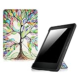 Fintie Origami Case for Kindle Voyage - The Thinnest and Lightest PU Leather Cover for Amazon Kindle Voyage (will only fit Kindle Voyage 2014), Love Tree