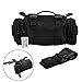BraveHawk OUTDOORS Bike Handlebar Bag, 900D Nylon Oxford Multi-purpose Waist Bag Water Resistant Bicycle Cycling Pack (Black)