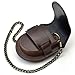 WZC PU Red Pocket Watch Protection Case with 37.5 Chain